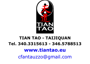 TIAN TAO - TAIJIQUAN  Tel. 340.3315613 - 346.5788513 www.tiantao.eu cfantauzzo@gmail.com